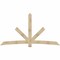 Ekena Millwork Alberta Rough Sawn Timber Gable Bracket, Douglas Fir, 108"W x 58"H x 2"D x 6"F, 13/12 Pitch GBW108X58X0206ALB00RDF - alternate 1